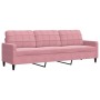 Sofagarnitur mit 3-teiligen rosa Samtkissen von , Sofas - Ref: Foro24-3278434, Preis: 750,93 €, Rabatt: %