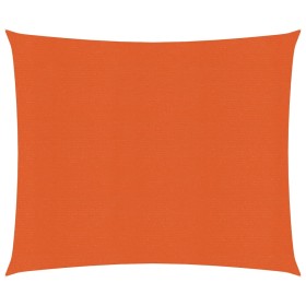 Toldo de vela HDPE naranja 160 g/m² 3,6x3,6 m de vidaXL, Sombrillas - Ref: Foro24-311660, Precio: 43,08 €, Descuento: %