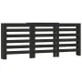 Cubierta de radiador madera de ingeniería negro 205x21,5x83,5cm de , Accesorios para radiadores de calefacción - Ref: Foro24-...