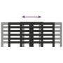 Cubierta de radiador madera de ingeniería negro 205x21,5x83,5cm de , Accesorios para radiadores de calefacción - Ref: Foro24-...