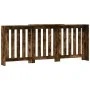Radiator cover in smoked oak wood color, 205x21.5x83.5cm by , Accessories for heating radiators - Ref: Foro24-852766, Price: ...
