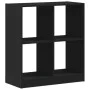 Engineered wood black shelf 68.5x32x75 cm by , Bookcases and shelves - Ref: Foro24-852808, Price: 55,77 €, Discount: %