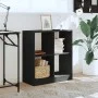 Engineered wood black shelf 68.5x32x75 cm by , Bookcases and shelves - Ref: Foro24-852808, Price: 55,77 €, Discount: %