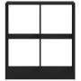 Engineered wood black shelf 68.5x32x75 cm by , Bookcases and shelves - Ref: Foro24-852808, Price: 55,77 €, Discount: %