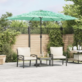 Sombrilla de jardín con poste de acero verde 300x200x250 cm de , Sombrillas - Ref: Foro24-4005095, Precio: 105,46 €, Descuent...