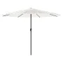 Garden umbrella with white steel pole 324x324x247 cm by , Umbrellas - Ref: Foro24-4005112, Price: 111,38 €, Discount: %