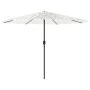 Garden umbrella with white steel pole 324x324x247 cm by , Umbrellas - Ref: Foro24-4005112, Price: 111,38 €, Discount: %