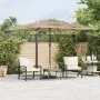 Garden umbrella with LED lights, brown steel pole, 290x290x238 cm. by , Umbrellas - Ref: Foro24-4005088, Price: 196,01 €, Dis...