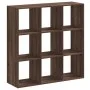 Estantería madera de ingeniería marrón roble 102x32x102 cm de , Librerías y estanterías - Ref: Foro24-852822, Precio: 86,77 €...