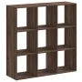 Estantería madera de ingeniería marrón roble 102x32x102 cm de , Librerías y estanterías - Ref: Foro24-852822, Precio: 86,77 €...