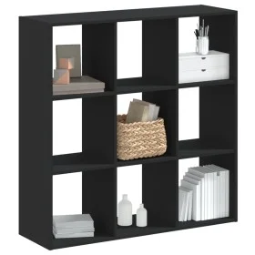 Schwarzes Regal aus Ingenieurholz 102x32x102 cm von , Bücherregale und Regale - Ref: Foro24-852817, Preis: 91,42 €, Rabatt: %