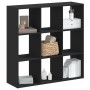 Engineered wood black shelf 102x32x102 cm by , Bookcases and shelves - Ref: Foro24-852817, Price: 92,95 €, Discount: %