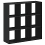 Engineered wood black shelf 102x32x102 cm by , Bookcases and shelves - Ref: Foro24-852817, Price: 91,42 €, Discount: %