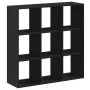 Engineered wood black shelf 102x32x102 cm by , Bookcases and shelves - Ref: Foro24-852817, Price: 91,42 €, Discount: %
