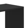 Engineered wood black shelf 102x32x102 cm by , Bookcases and shelves - Ref: Foro24-852817, Price: 91,42 €, Discount: %