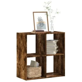 Engineered smoked oak wood shelf 68.5x32x68.5 cm by , Bookcases and shelves - Ref: Foro24-852829, Price: 45,19 €, Discount: %