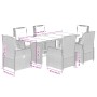 Garten-Essgruppe 7-teilig mit Kissen aus synthetischem Rattan in Beige. von , Gartensets - Ref: Foro24-3262793, Preis: 914,71...