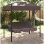Garden swing bench with brown coffee steel canopy by , Garden rockers - Ref: Foro24-4008900, Price: 241,29 €, Discount: %