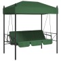 Garten-Schaukelbank mit grünem Stahlüberdachung von , Gartenwippen - Ref: Foro24-4008902, Preis: 240,50 €, Rabatt: %