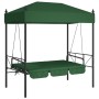 Garten-Schaukelbank mit grünem Stahlüberdachung von , Gartenwippen - Ref: Foro24-4008902, Preis: 240,50 €, Rabatt: %
