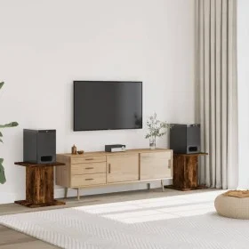 Speaker stands 2 units smoked oak wood 30x30x40 cm by , Speaker stands - Ref: Foro24-852649, Price: 49,53 €, Discount: %
