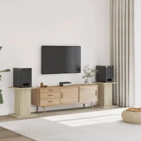 Lautsprecherständer 2 Stück Eichenholz Sonoma 30x30x60 cm von , Lautsprecherständer - Ref: Foro24-852656, Preis: 54,29 €, Rab...