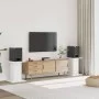 Speaker stands 2 units engineered wood white 30x30x60 cm by , Speaker stands - Ref: Foro24-852654, Price: 61,24 €, Discount: %