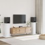 Speaker stands 2 units engineered wood white 30x30x80 cm by , Speaker stands - Ref: Foro24-852663, Price: 73,42 €, Discount: %