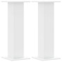 Speaker stands 2 units engineered wood white 30x30x80 cm by , Speaker stands - Ref: Foro24-852663, Price: 73,42 €, Discount: %