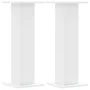 Speaker stands 2 units engineered wood white 30x30x80 cm by , Speaker stands - Ref: Foro24-852663, Price: 86,91 €, Discount: %