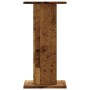 Soportes altavoces 2 uds madera roble envejecido 30x30x60 cm