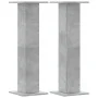Speaker stands 2 units gray wood concrete 30x30x95 cm by , Speaker stands - Ref: Foro24-852675, Price: 68,53 €, Discount: %