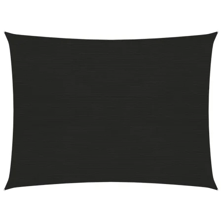 Sail awning black HDPE 160 g/m² 3x4 m by vidaXL, Umbrellas - Ref: Foro24-311732, Price: 32,16 €, Discount: %