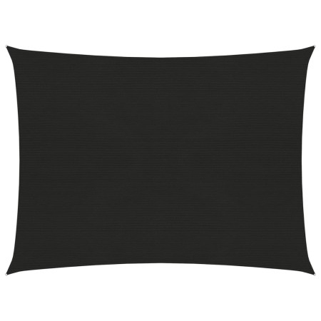 Toldo de vela negro HDPE 160 g/m² 3x4 m de vidaXL, Sombrillas - Ref: Foro24-311732, Precio: 32,83 €, Descuento: %