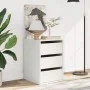 Engineered wood white corner chest of drawers 40x41x58 cm by , Drawers - Ref: Foro24-852834, Price: 70,48 €, Discount: %