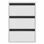 Engineered wood white corner chest of drawers 40x41x58 cm by , Drawers - Ref: Foro24-852834, Price: 70,48 €, Discount: %