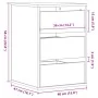 Corner chest of drawers in Sonoma oak engineered wood, 40x41x58 cm. by , Drawers - Ref: Foro24-852836, Price: 67,43 €, Discou...