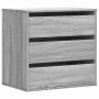 Corner chest of drawers in gray Sonoma engineered wood 60x41x58 cm by , Drawers - Ref: Foro24-852848, Price: 82,26 €, Discoun...