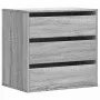 Corner chest of drawers in gray Sonoma engineered wood 60x41x58 cm by , Drawers - Ref: Foro24-852848, Price: 80,91 €, Discoun...