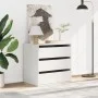 White engineered wood corner chest of drawers 60x41x58 cm by , Drawers - Ref: Foro24-852843, Price: 89,62 €, Discount: %