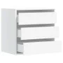 White engineered wood corner chest of drawers 60x41x58 cm by , Drawers - Ref: Foro24-852843, Price: 89,62 €, Discount: %