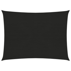 Toldo de vela negro HDPE 160 g/m² 3,5x4,5 m de vidaXL, Sombrillas - Ref: Foro24-311736, Precio: 41,14 €, Descuento: %