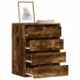 Eckschubladenkommode aus geräucherter Eichen-Ingenieurholz 60x41x76 cm. von , Schubladen - Ref: Foro24-852874, Preis: 109,37 ...