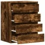 Corner chest of drawers made of smoked oak engineered wood, measuring 60x41x76 cm. by , Drawers - Ref: Foro24-852874, Price: ...