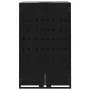 Black steel 2-trash container shed 138x79x117 cm by , Waste container supports - Ref: Foro24-3279977, Price: 469,37 €, Discou...