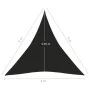 Sail awning HDPE black 160 g/m² 4x4x4 m by vidaXL, Umbrellas - Ref: Foro24-311753, Price: 23,06 €, Discount: %