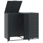 Shed for 2 anthracite steel trash cans 138x79x117 cm by , Waste container supports - Ref: Foro24-3279982, Price: 447,20 €, Di...