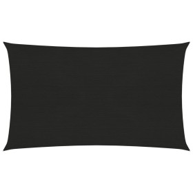Sail awning HDPE black 160 g/m² 2x5 m by vidaXL, Umbrellas - Ref: Foro24-311726, Price: 30,52 €, Discount: %