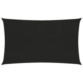Sail awning HDPE black 160 g/m² 2x5 m by vidaXL, Umbrellas - Ref: Foro24-311726, Price: 29,91 €, Discount: %