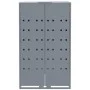 4-container gray steel trash shed 276x79x117 cm by , Waste container supports - Ref: Foro24-3279989, Price: 816,35 €, Discoun...